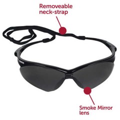 6 KleenGuard 25688 NEMESIS Smoke Mirror Gray Sunglasses Work Safety Glasses Z87+