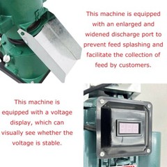 2Roller Animal Feed Pellet Mill Machine Body Granulator Just Body No Pellet 220V