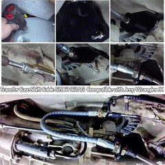 Transfer Case Shift Cable Compatible with Wrangler JK 4×4 3.8L V6 2007-2011, R