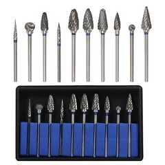 Dental Lab Polishing Drills Tungsten Steel Carbide Bur HP 2.35MM Burs 10 Model