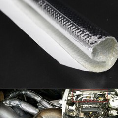 Self Adhesive Heat Shield Sleeve Reflective for Hoses, Wire Harnesses, Exhaust