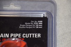 Lot of (3) Rigid 1-1/4in and 1-1/2in pvc plastic tubing cutter PTEC 3000