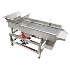 TB610 110V Stainless Steel Linear Vibrating Screen with 3mm Screen Dual Motor