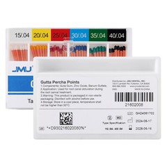 JMU Dental Gutta Percha Points Endodontic 0.02/0.04/0.06 Taper #F1-F3 All Size