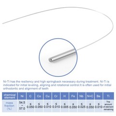 AZDENT Dental Ortho Bracket Braces Mini Roth.022 Hook 345/Arch Wire Nature Round