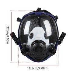 Facepiece Reusable Respirator 15 in 1 Full Face Gas Mask For Painting Spraying