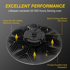480V 240W LED UFO High Bay Light Warehouse Gym Workshop High Bay Light Dimmable