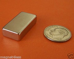 10 Strong 1×1/2×1/4 Inch Grade N42 Rare Earth Neodymium Block Magnet
