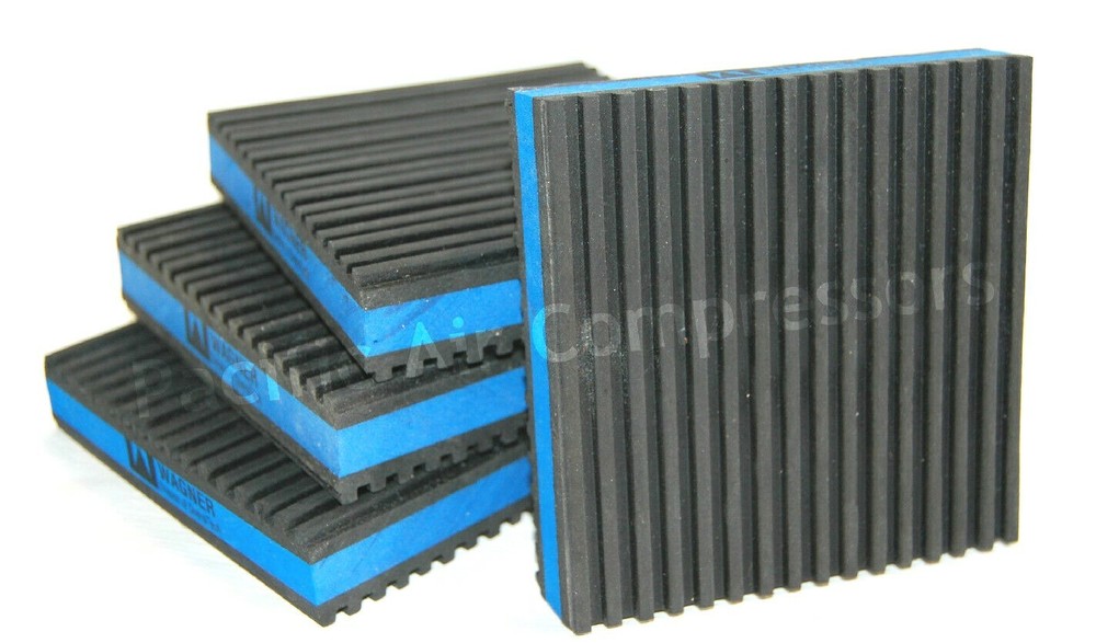 4 x 4 INDUSTRIAL ISOLATOR PADS (set of 4) vibration pad