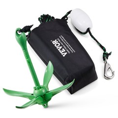Kayak Anchor Kit, 3.5 lb Paddle Board Anchor Kit with 26.2 ft/8 m Rope and Buoy,
