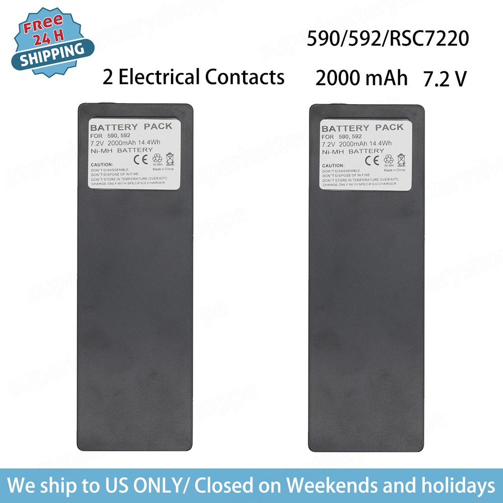2PCs 2000mAh 7.2V RSC7220 13445 Battery For Scanreco 590 592 960 EEA2512 Palfing