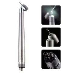 1-10 PCS Dental 45° Degree LED E-generator High Speed Handpiece Turbine 4 Hole