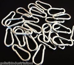 25 GOLIATH INDUSTRIAL SNAP HOOK CARABINERS 5/16″ 500lb STRENGTH SH516 TOW CHAIN