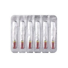 6 Pcs/Pack Dental 21/25mm C-Files Endo Root Canal File Stainless Steel Hand Use