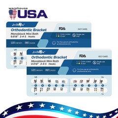 20 X Dental Orthodontic Brackets Braces Mini Roth MBT 022 /018 Hook 345