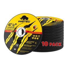 10 Pack 4-1/2 x 1/4 x 7/8 Grinding Wheels Metal Steel Angle Grinder Disc 4.5 in