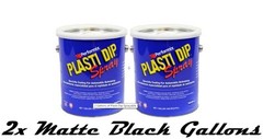 2 Gallons Matte Black Ready to Spray Performix Plasti Dip Rubber Coat
