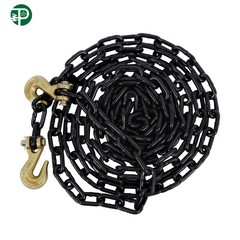 G80 Transport Binder Chain 1/4″ × 14 Ft | Tow Chain with Clevis Grab Hooks