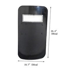 Hand-Held Anti-riot Shield with Foldable Grip Security Protection Anti Impact