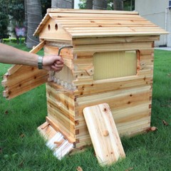 Auto Shed Full Set 7PCS Beehive Honey Hive Frame +Cedarwood Beekeeping Brood Box