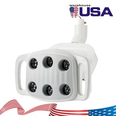 Dental 6 LEDs LED White Light Operating Lamp 30000lux Induction For Unit Chair