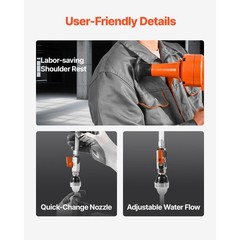 Diamond Core Drill Machine Handheld and Stand Concrete Core Drill Rig 8 in