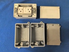 Lot Of Kraloy 078230 FSE07 3/4 inch Type FSE Single Gang Box PVC Gray