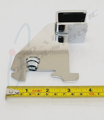 2 SSW 3″ Chrome Dimensional Hangrail Bracket for Rectangular Slotted Standards