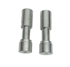 Lot of 2 Rexnord 10486792 Utility Barrel Lock #4 Silver Lock w/End Cap, 93180100