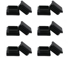 2 Inch 2X2 Square Tube End Cap Plastic Plugs 12 Pack, 2 Inch 2X2 Square Tubing