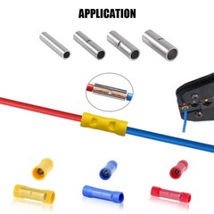 Tin-Plated Non-Insulated Butt Connectors – 220-Pc Set for Reliable DIY Wiring