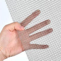 4 Pack 5 Stainless Steel Mesh, 12×8 Inch Wire Mesh Sheets for DIY Sliver