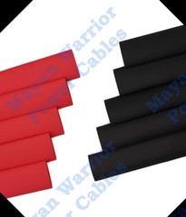 10 PCS 2/0 1/0 Gauge AWG Heat Shrink Tube 3/4 x 1.5 in. Red/Black MARINE QUALITY