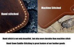Hand Painted moleskine leather cover personalized with pen loop