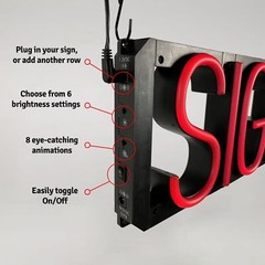 SpellBrite FREE WI-FI Sign | Neon Sign Look, LED Light | 15.4″ x 15.0″