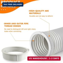 Portable AC Exhaust Hose Coupler 5.9 inch, Air Conditioner Unit Vent Tube Connec