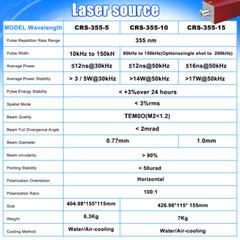 Scotle 10W UV Laser Marking Machine For Glass Wood Metal PVC Engraver & Chiller