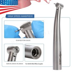 Abdent Dental Fiber Optic LED Handpiece 4 Spray/4 Hole LED Coupling Fit KAVO