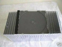 20 NEW 10.4MM SINGLE CD JEWEL CASES WITH BLACK TRAY, BL110PK, FREE SHIPPING