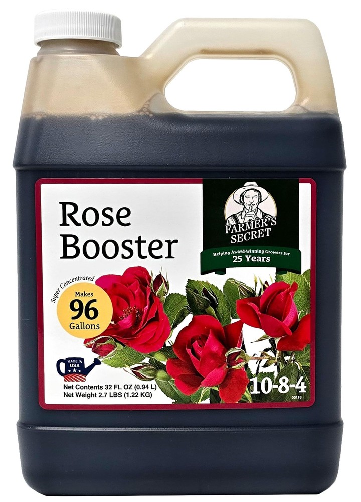 Rose Booster Fertilizer 32oz – Super Concentrated – For All Types of Roses