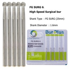 Wave Dental Surgical Bur Round Carbide Diamond Bur Long Round Ball High Speed FG