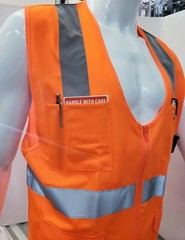 High Visibility Reflective Neon Orange Safety Vest (Small-4XL)