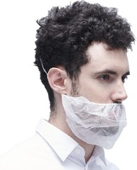 Disposable Beard Covers Protector, Disposable Bouffant Beard Net 19×9 inch – …