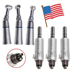 Dental Slow Speed Handpiece Push Button Contra Angle Air Motor E-type