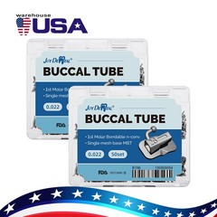 200pcs Dental Ortho Buccal Tubes 1st Molar MBT 022 Non-Conv Mesh Base Joydental