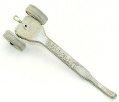 Vintage GOLDBLATT Masonry Bricklayer Skate Wheel Joint Raker Tool Aluminum – 9″