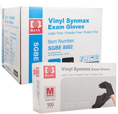 10-2000pcs Black Vinyl Gloves -S M L XL