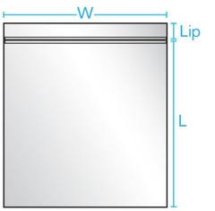 Clear Zip Seal Top Lock Plastic Bags 2Mil Reclosable Large Small Zipper Baggies