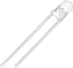 Clear Blue LED 3mm 3V 460nM Super Bright Transparent – 5x 10x 25x 50x 100x Pkgs