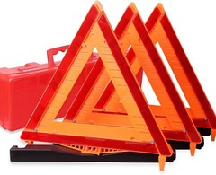 CARTMAN 3 Pack Warning Triangle DOT Approved Identical to United States FMVSS 57